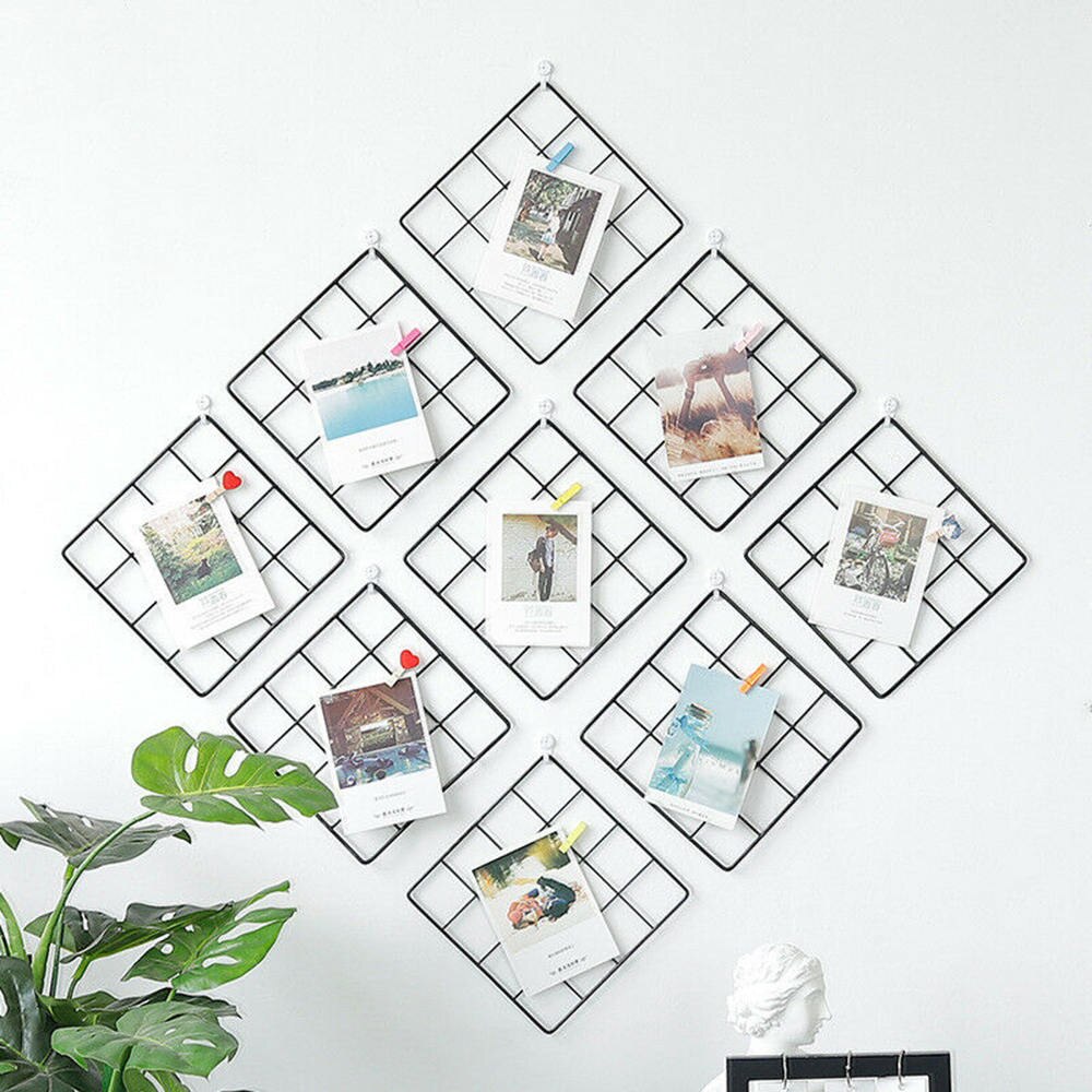 Wall Grid Organizer Metal Frame 20 x 20 cm by HitMyNeed