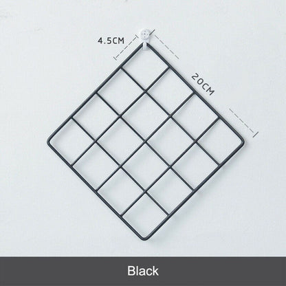 Wall Grid Organizer Metal Frame 20 x 20 cm by HitMyNeed