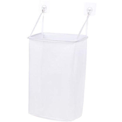 Wall Hanging Laundry Basket with Adhesive Hooks by HitMyNeed