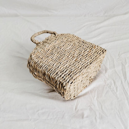 Wall Hanging Wicker Basket Decor with Handle by HitMyNeed