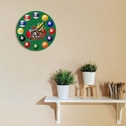 Wall Mount Analog Billiard Clock 12-Inch by HitMyNeed