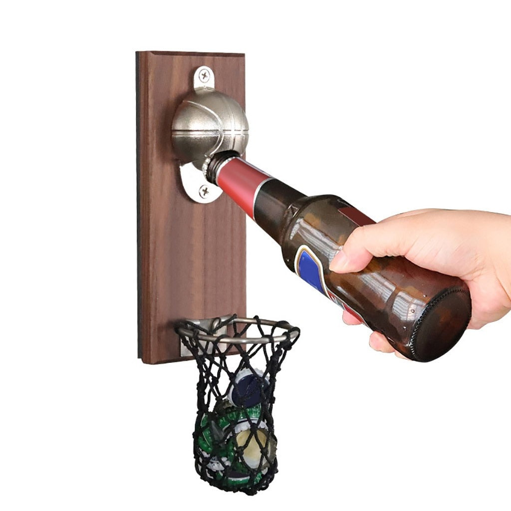 Wall Mount Basketball Beer Bottle Opener by HitMyNeed