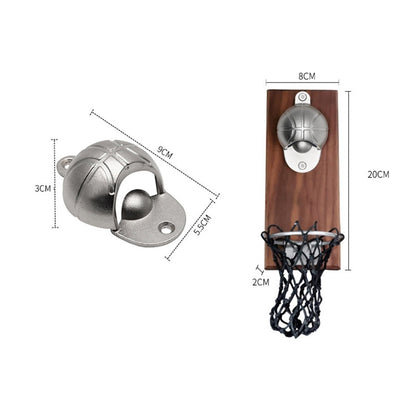 Wall Mount Basketball Beer Bottle Opener by HitMyNeed