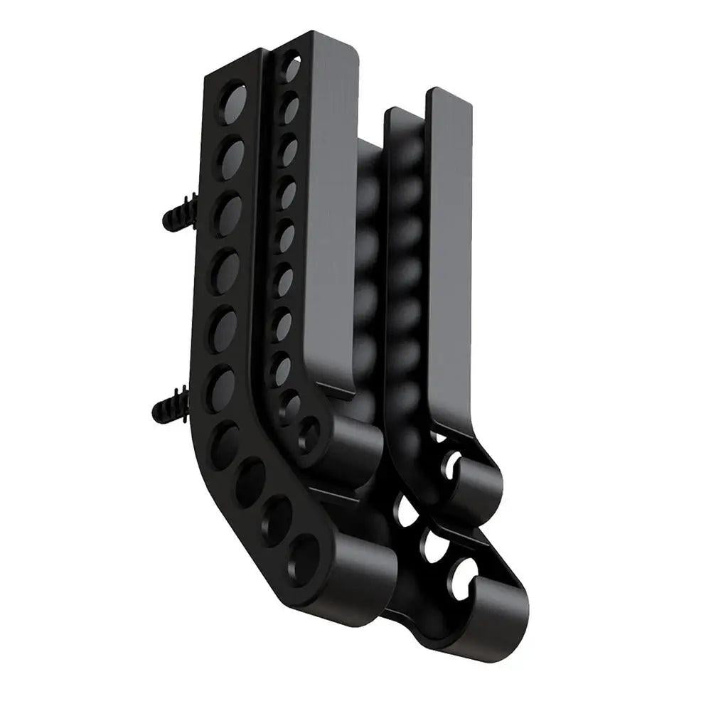 Wall-Mount Battery Storage Organizer with Tester black by HitMyNeed