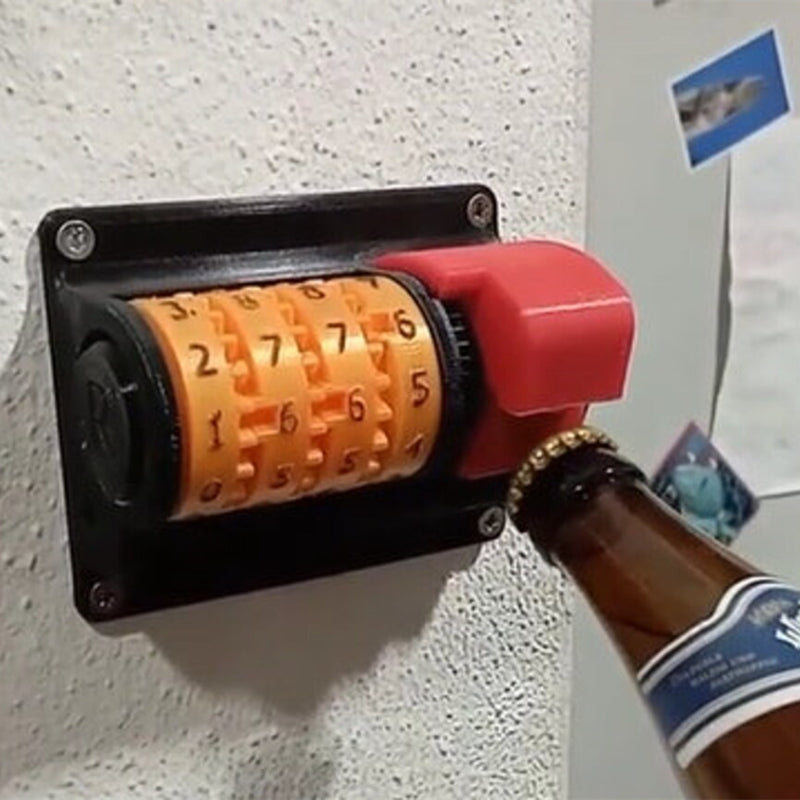 Wall Mount Beer Bottle Opener with Mechanical Counter by HitMyNeed
