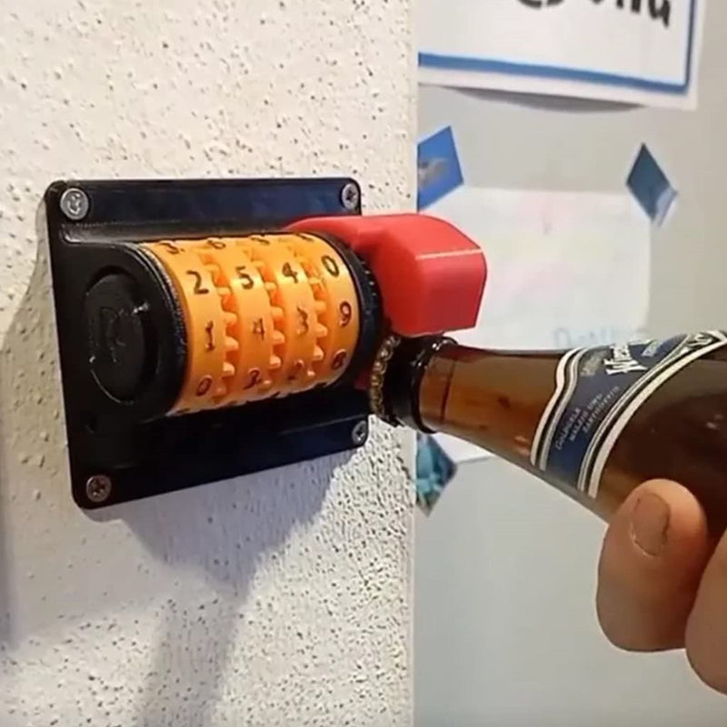 Wall Mount Beer Bottle Opener with Mechanical Counter by HitMyNeed