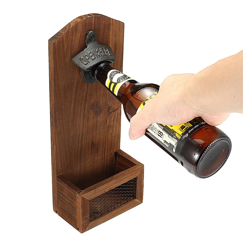 Wall Mount Bottle Opener with Vintage Design by HitMyNeed