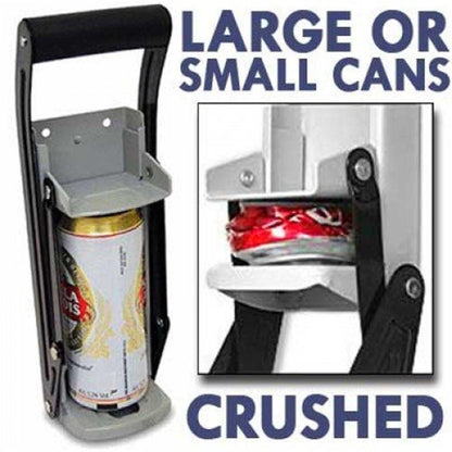 Wall Mount Can Crusher with Bottle Opener by HitMyNeed