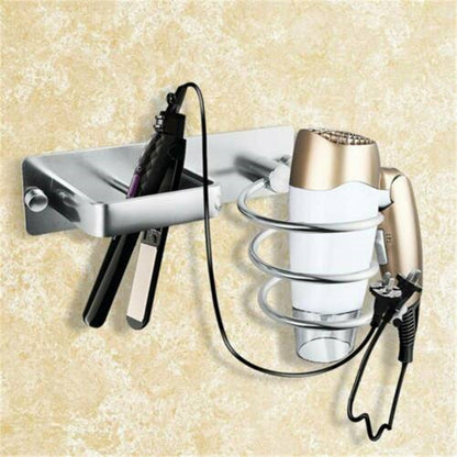 Wall-Mount Hair Dryer and Straightener Holder by HitMyNeed
