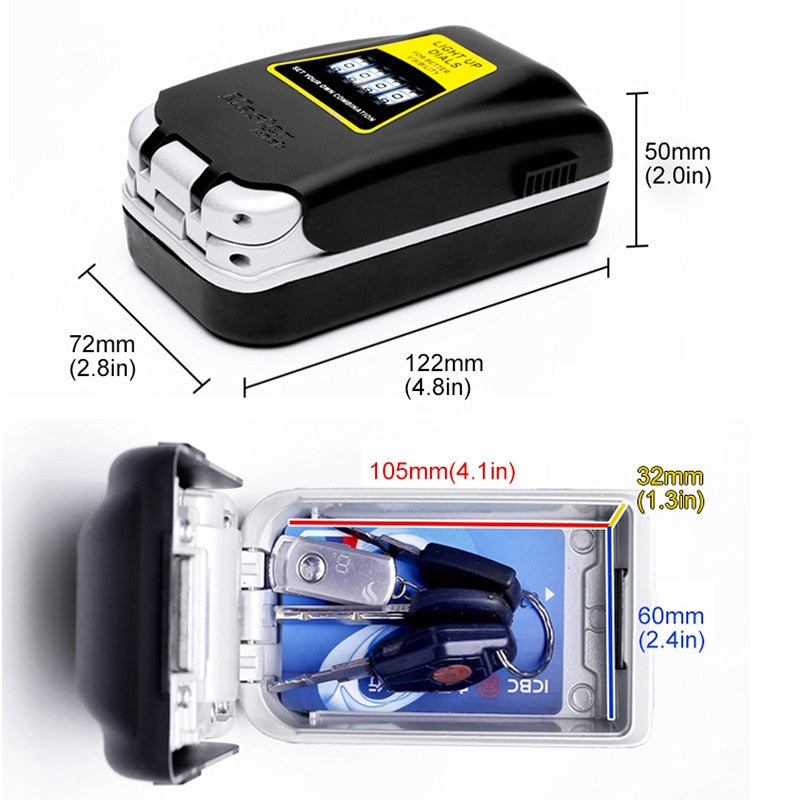 Wall Mount Key Lock Box with Digital Dials by HitMyNeed
