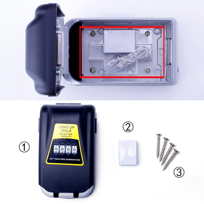 Wall Mount Key Lock Box with Digital Dials by HitMyNeed