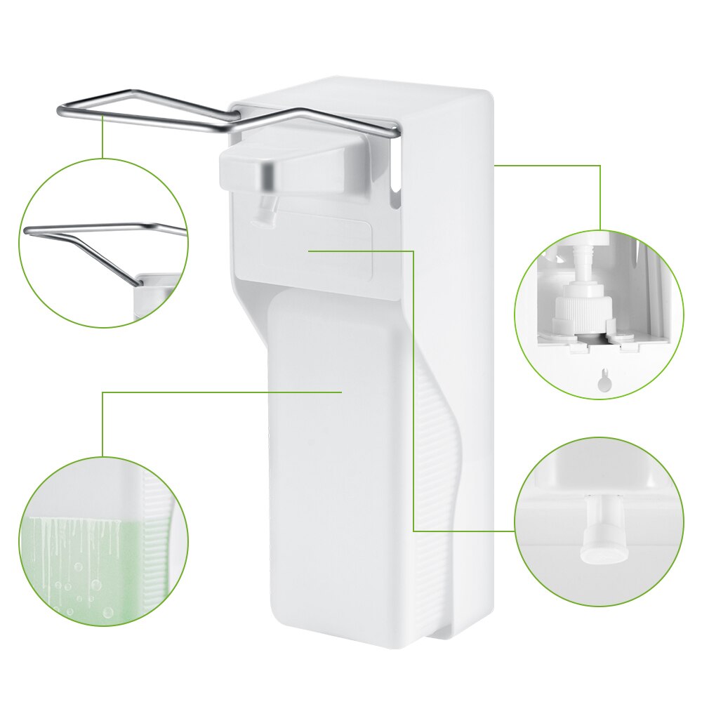 Wall Mount Manual Soap Dispenser with Elbow Pump by HitMyNeed