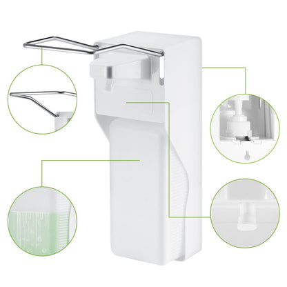 Wall Mount Manual Soap Dispenser with Elbow Pump by HitMyNeed