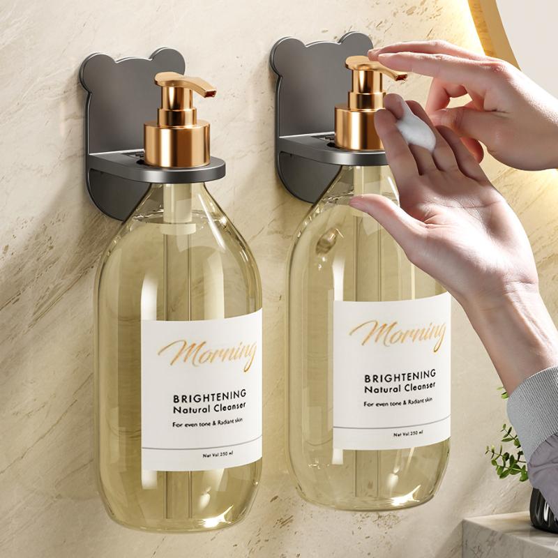 Wall Mount Shower Gel Holder with Adhesive by HitMyNeed