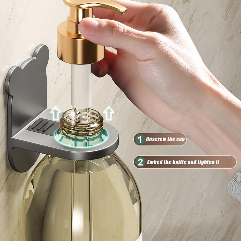 Wall Mount Shower Gel Holder with Adhesive by HitMyNeed