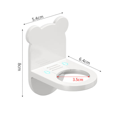 Wall Mount Shower Gel Holder with Adhesive white by HitMyNeed