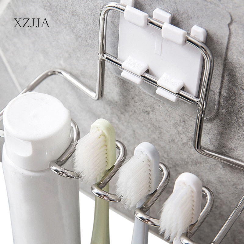 Wall Mount Stainless Steel Toothbrush Holder by HitMyNeed