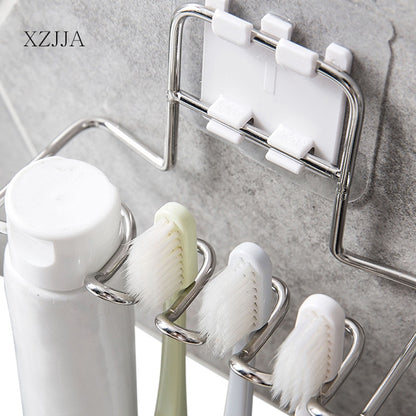 Wall Mount Stainless Steel Toothbrush Holder by HitMyNeed