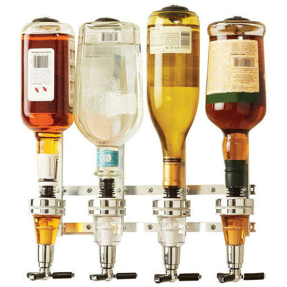 Wall Mounted 4-Bottle Liquor Dispenser by HitMyNeed