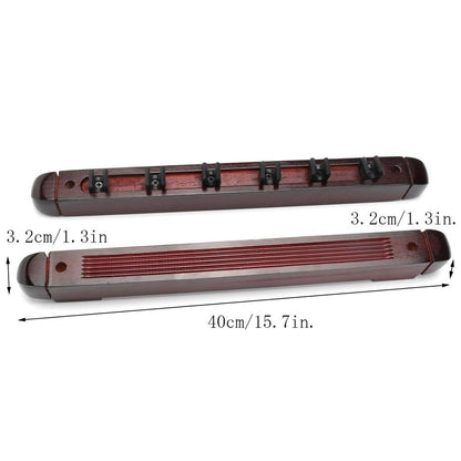 Wall-Mounted 6-Slot Pool Cue Stick Rack by HitMyNeed