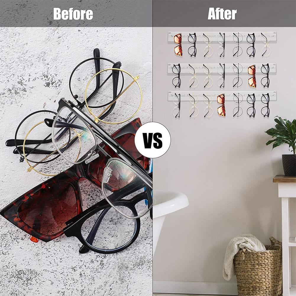 Wall Mounted Acrylic Sunglass Holder Rack by HitMyNeed