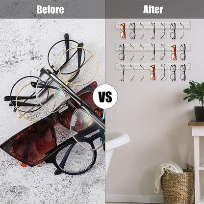 Wall Mounted Acrylic Sunglass Holder Rack by HitMyNeed