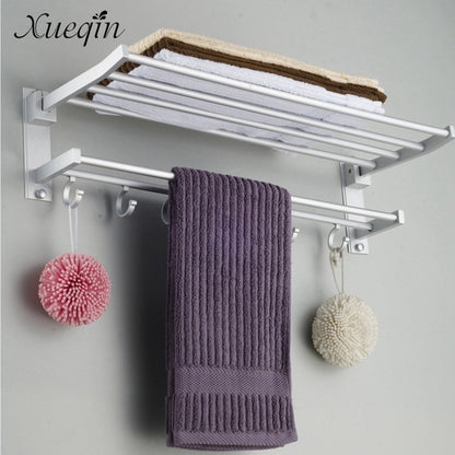 Wall Mounted Aluminum Bathroom Towel Shelf Rack by HitMyNeed