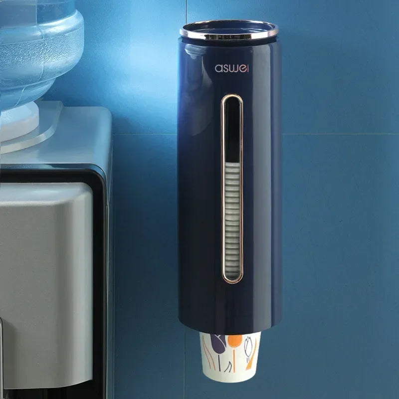 Wall Mounted Automatic Disposable Cup Dispenser blue by HitMyNeed