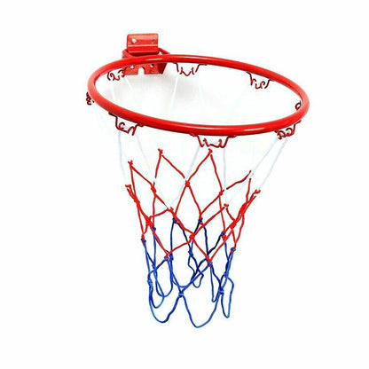 Wall Mounted Basketball Hoop with Steel Rim & Net by HitMyNeed