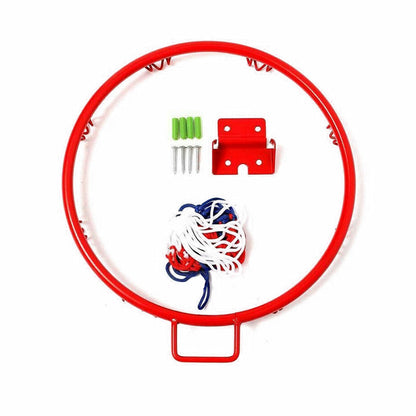Wall Mounted Basketball Hoop with Steel Rim & Net by HitMyNeed