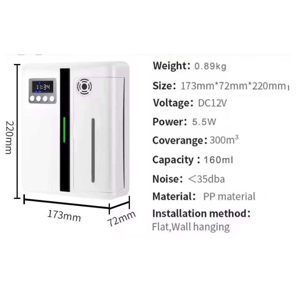 Wall Mounted Bluetooth Essential Oil Diffuser 300m³ by HitMyNeed