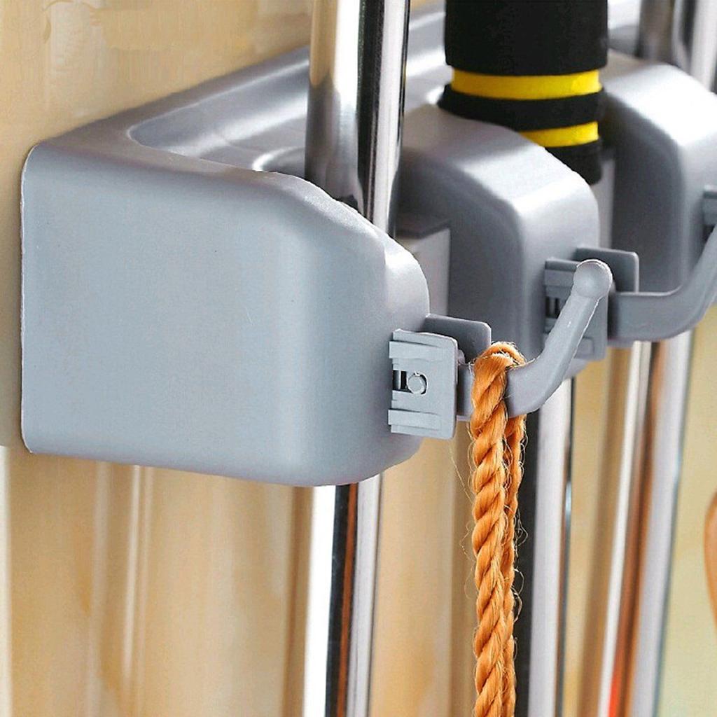 Wall Mounted Broom and Tool Organizer Rack by HitMyNeed