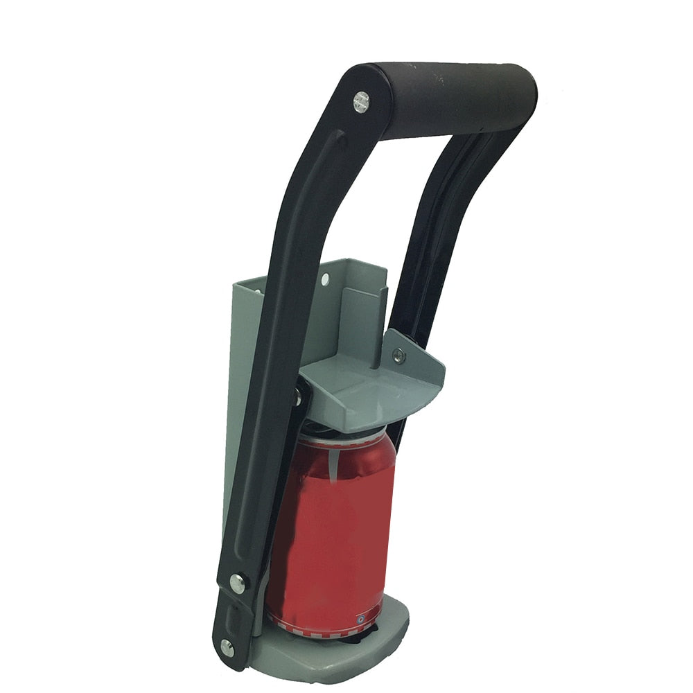Wall-Mounted Can Crusher with Bottle Opener by HitMyNeed