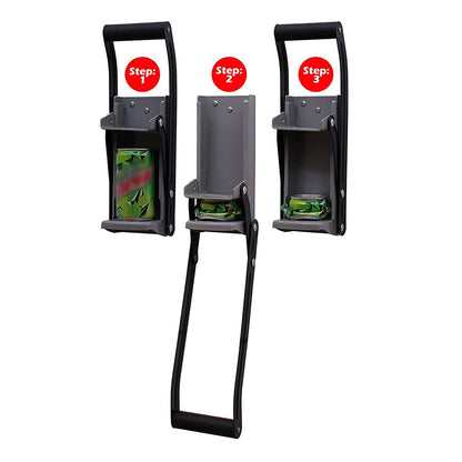 Wall-Mounted Can Crusher with Bottle Opener by HitMyNeed