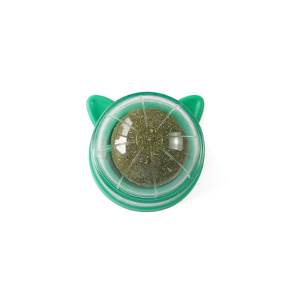 Wall Mounted Catnip Lick Ball Toy (2 Pack) pink by HitMyNeed