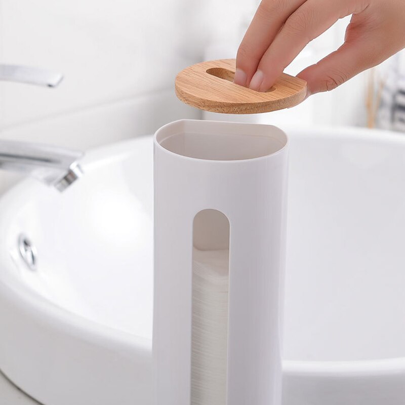 Wall-Mounted Cotton Pad Dispenser Holder by HitMyNeed