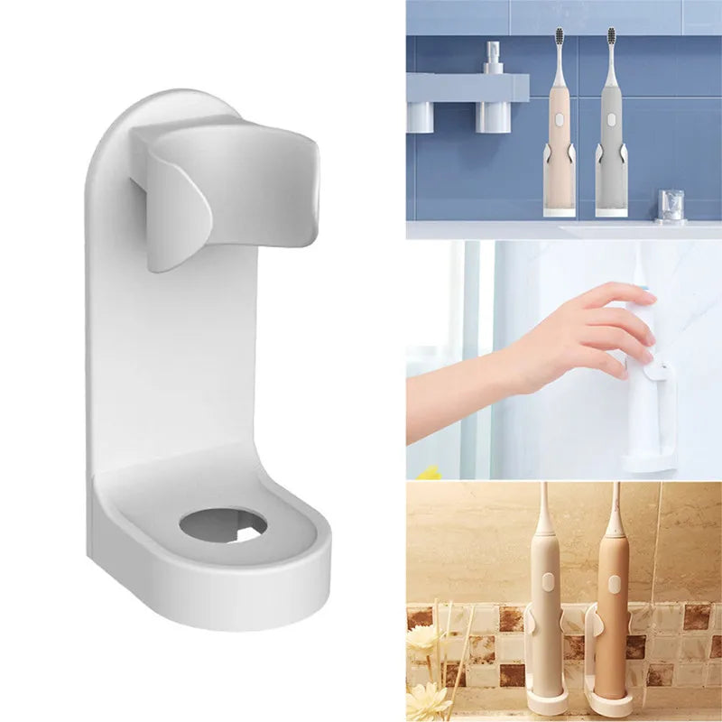 Wall-Mounted Electric Toothbrush Stand Organizer by HitMyNeed
