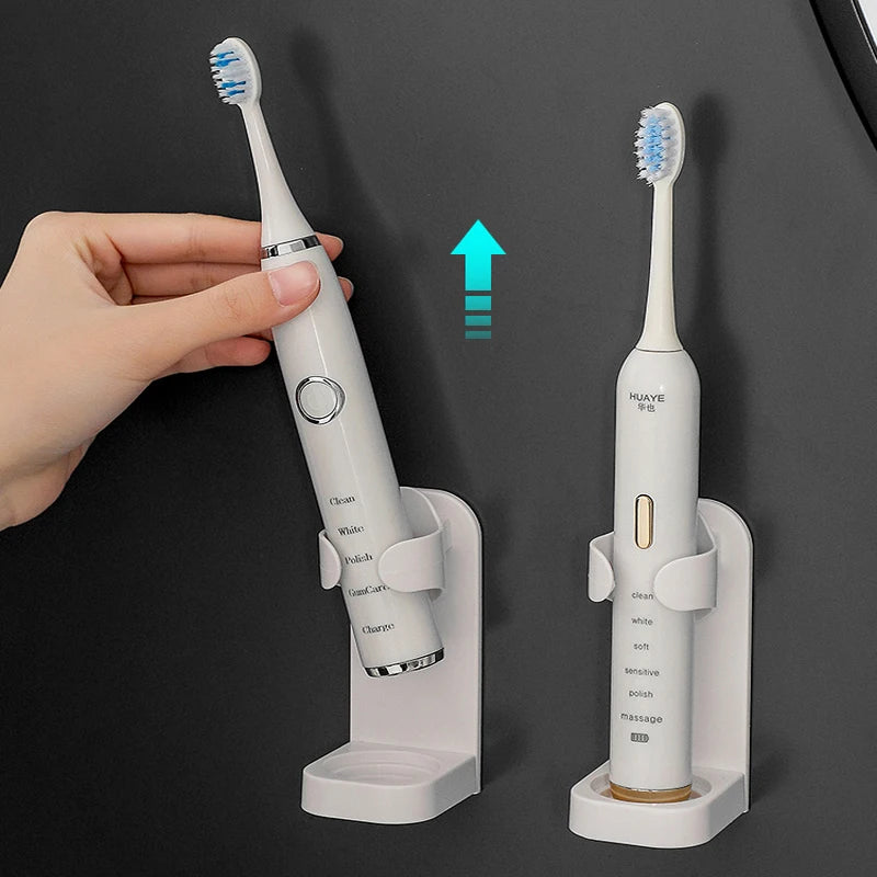 Wall-Mounted Electric Toothbrush Stand Organizer by HitMyNeed