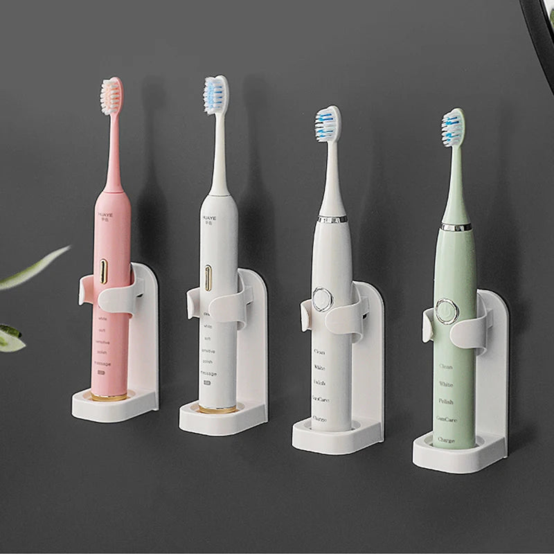 Wall-Mounted Electric Toothbrush Stand Organizer by HitMyNeed