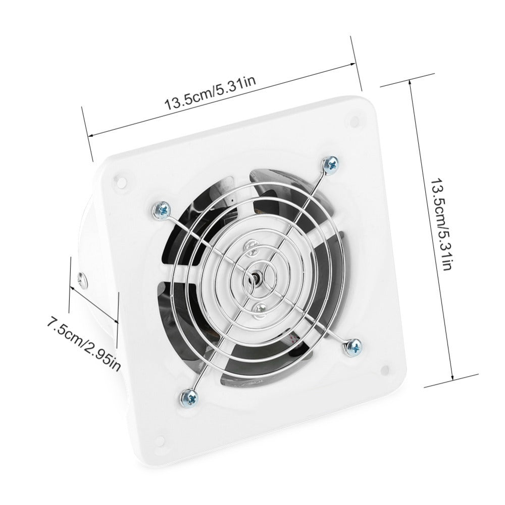 Wall-Mounted Extractor Fan 25W Quiet Ventilator by HitMyNeed