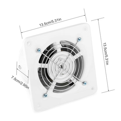 Wall-Mounted Extractor Fan 25W Quiet Ventilator by HitMyNeed