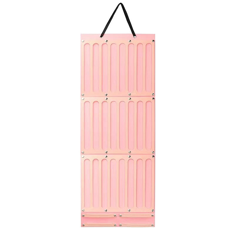 Wall Mounted Hair Bows Organizer Rack pink L: 35 x 106 cm by HitMyNeed