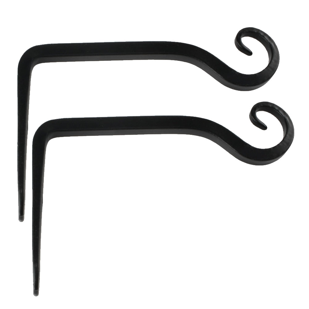 Wall Mounted Iron Lantern Hook Brackets (Set of 2) by HitMyNeed