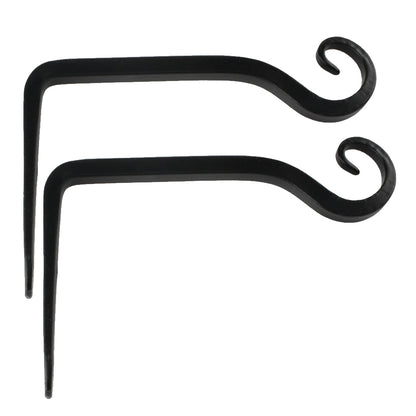 Wall Mounted Iron Lantern Hook Brackets (Set of 2) by HitMyNeed