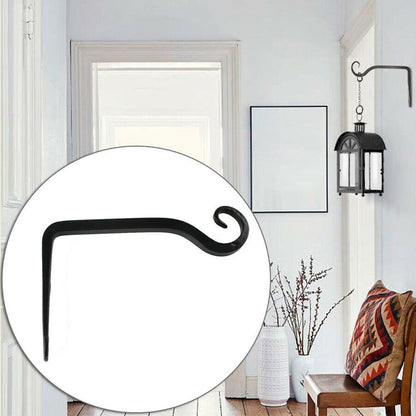 Wall Mounted Iron Lantern Hook Brackets (Set of 2) by HitMyNeed