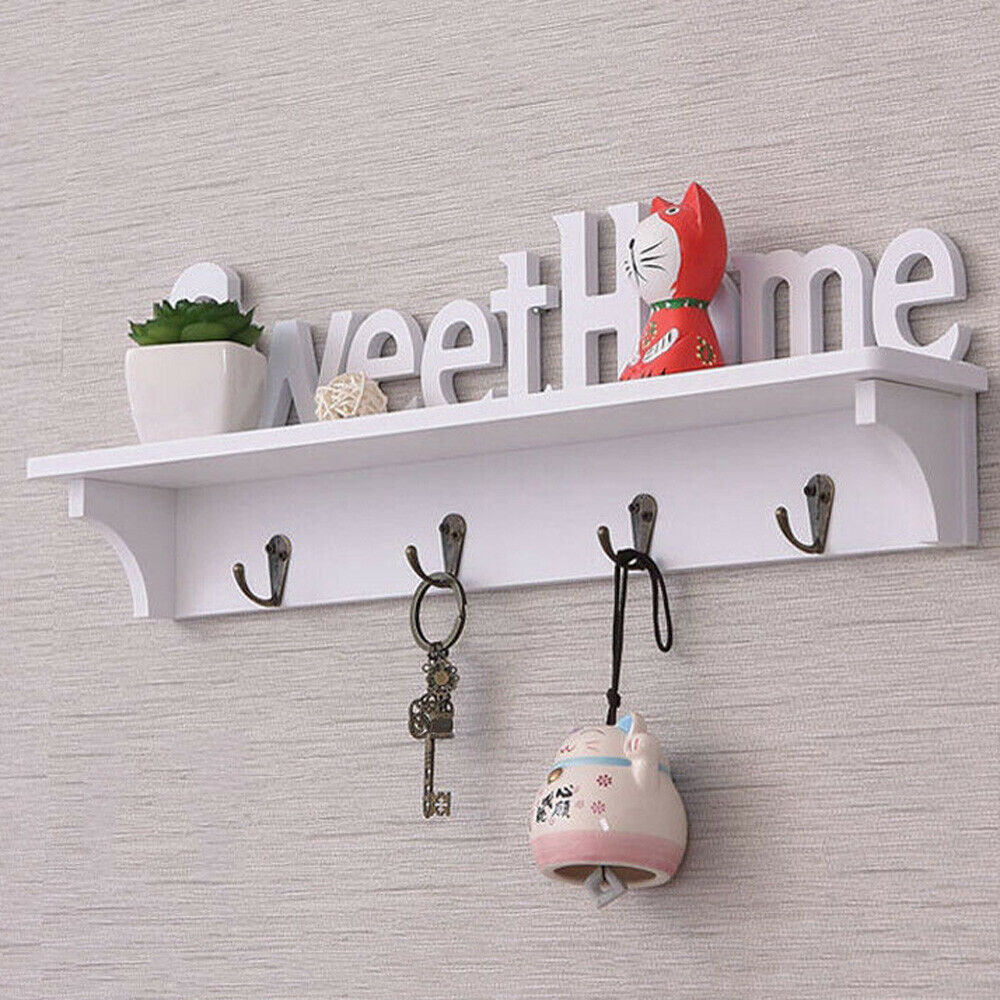 Wall Mounted Key Holder with Shelf Organizer by HitMyNeed