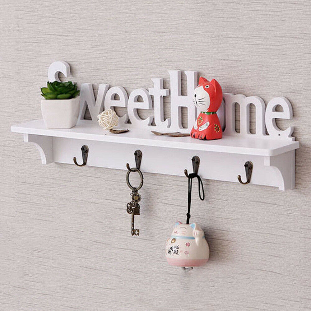 Wall Mounted Key Holder with Shelf Organizer by HitMyNeed