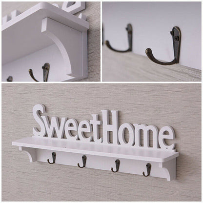 Wall Mounted Key Holder with Shelf Organizer by HitMyNeed