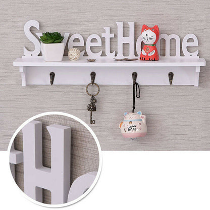 Wall Mounted Key Holder with Shelf Organizer by HitMyNeed