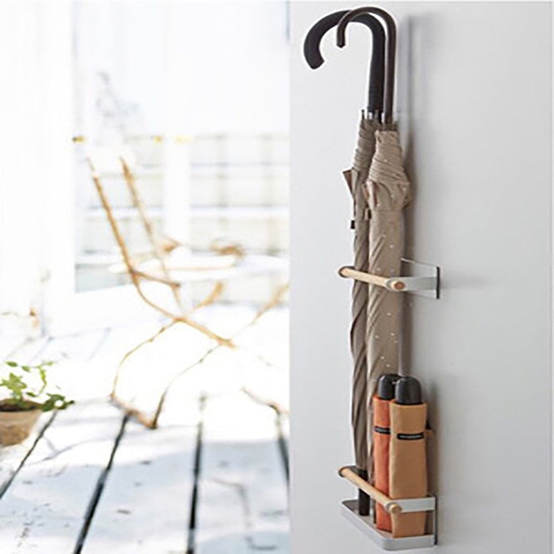 Wall Mounted Magnetic Umbrella Holder Rack (2pcs) by HitMyNeed
